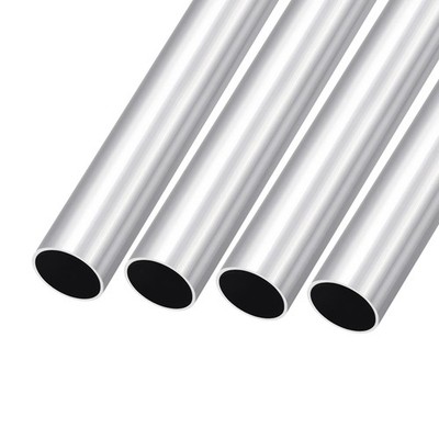 4PCS 6063 Aluminum Round Tube, 25mm OD, 22mm ID, 200mm L, DIY Handicraft,Machine