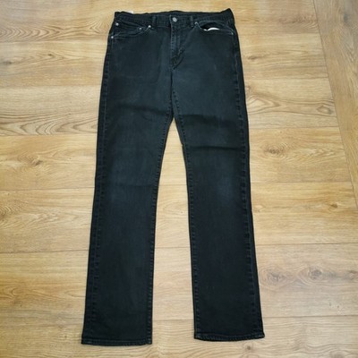 Levi's 511 Jeans Herren W36 L36 Schwarz Slim Fit Denim Stretch Reißverschluss