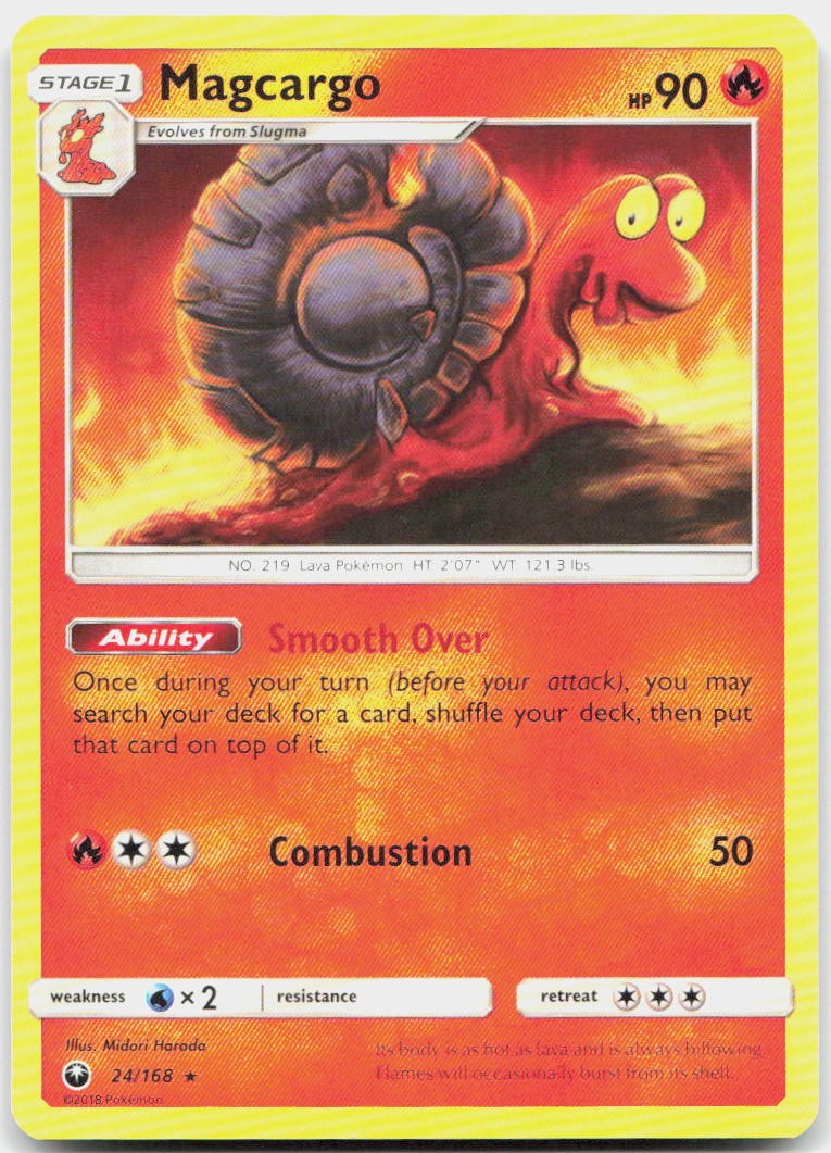 Magcargo 24/168 Rare Celestial Storm Pokemon NM/M