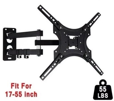 Full Motion TV Wall Mount Bracket  17-55  Inch Tilt Swivel Extend VESA 400x400 