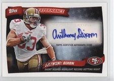 2010 Topps Peak Performance Auto Anthony Dixon #PPA-AD Auto 0h1