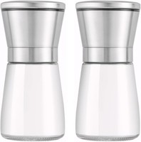 Salz Und PfeffermüHle 2Er Set, Hochwertigem Glas &Amp; Edelstahl Mit Manuell