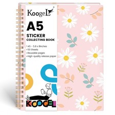 Sticker Collecting Book, Reusable Sticker Collecting Album Blank Sticker Stor...