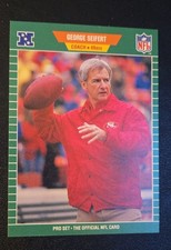 1989 Pro Set - George Seifert #389 (RC)