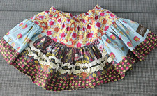Matilda Jane Girls Size 2 Layered Twirl Ruffle Skirt Floral Cottagecore Boho