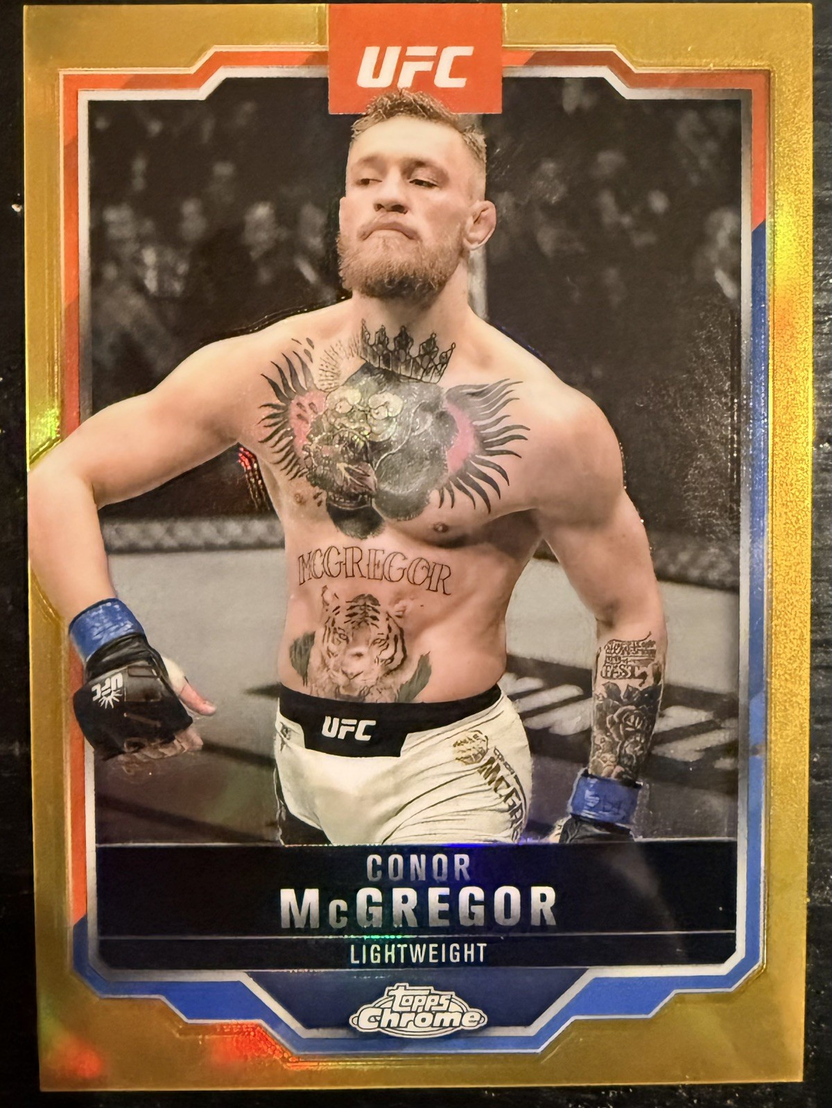 2025 Topps Chrome UFC - Conor McGregor #101 Gold Refractor /50