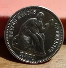 1870 Seated Liberty Half Dime Silver Coin