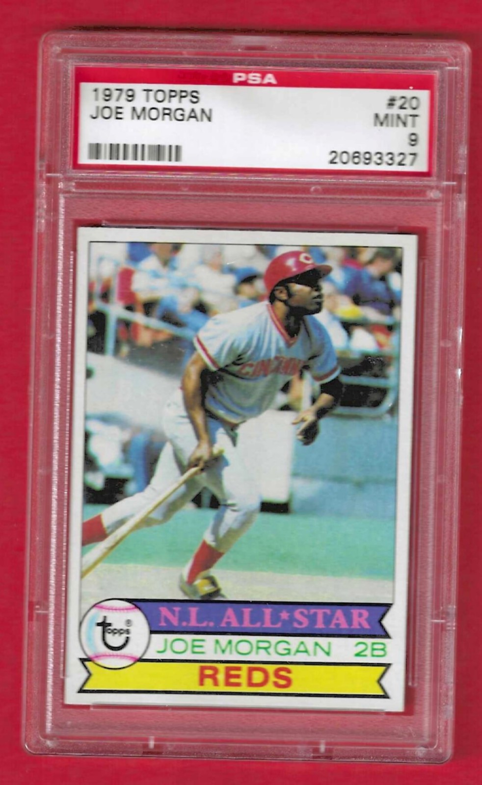 1979 Topps Joe Morgan HOF # 20 Graded Card PSA 9 Reds