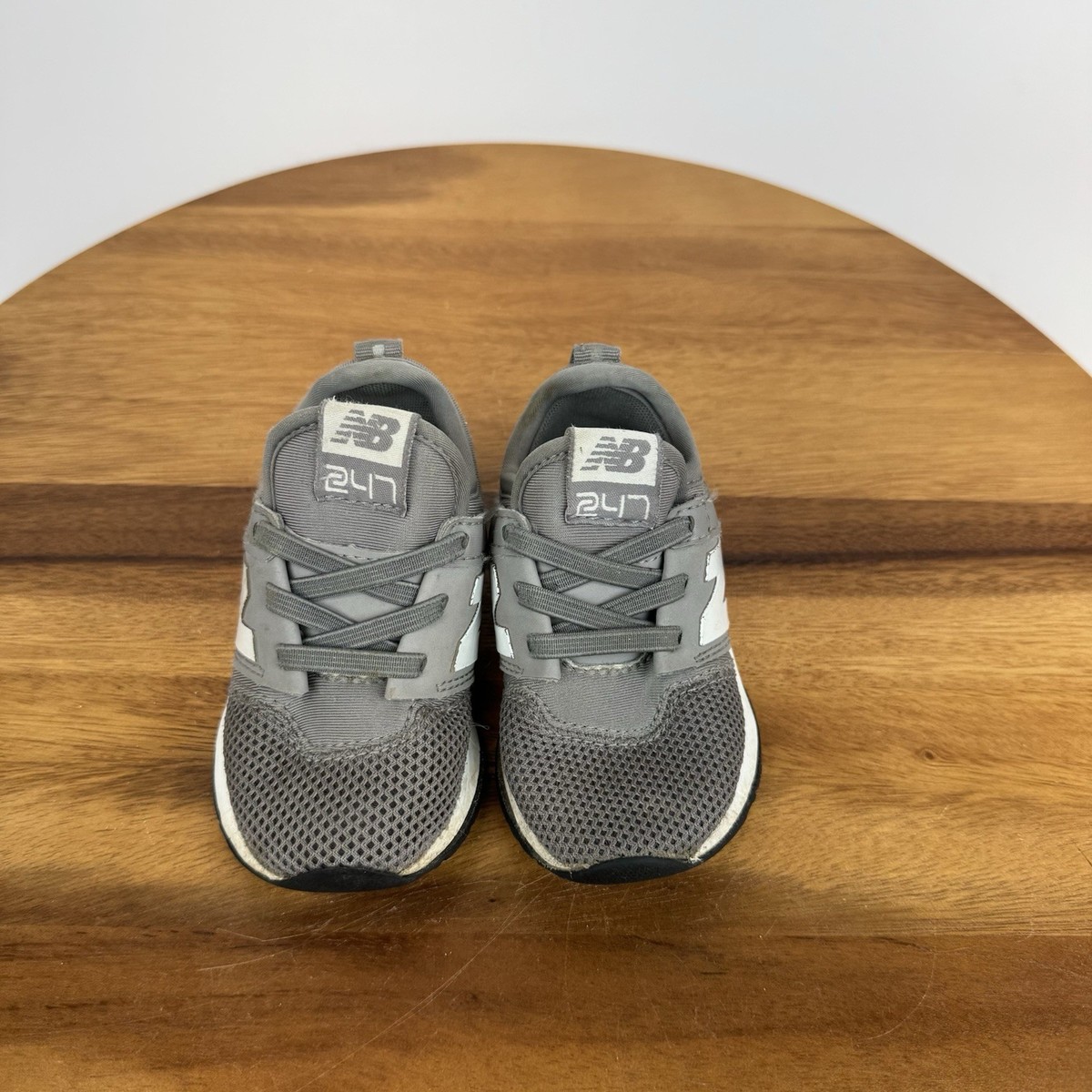 Little Kids New Balance Baby 247 Gray Mesh Athletic Walking