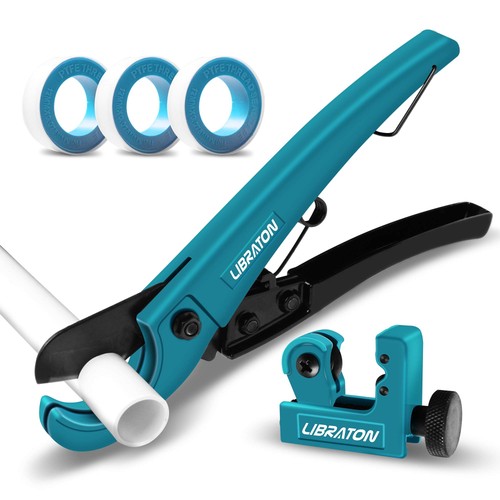 LIBRATON Pex Cutter 1-1/4", Pex Pipe Cutter, PEX Tube Cutter 1/8" to 7/8"