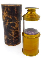 Insectoscope anno 1840 Insekten Mikroskop Fleaglass Insektoskop Forschung Schule