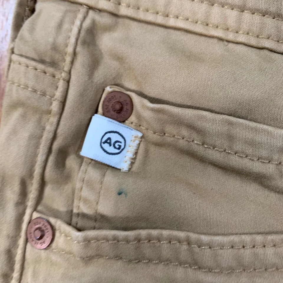 Adriano Goldschmied Jeans Men's 28x30* The Tellis Modern Slim Light Brown Pants - Image 3 of 4