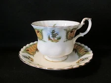 Royal Albert Knotty Pine Cup & Saucer Bone China Made in England