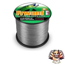 NEW Frwanf 8-Strand Braided PE Fishing Line 1000m Size 2 Gray for Freshwater