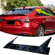 For Honda Civic Sedan 11th Gen Rear Roof Spoiler Gloss Black 2022-2025