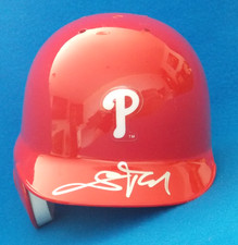 Vintage Scott Rolen Autograph Riddell Mini-Helmet Phillies-2002 Topps Reserve
