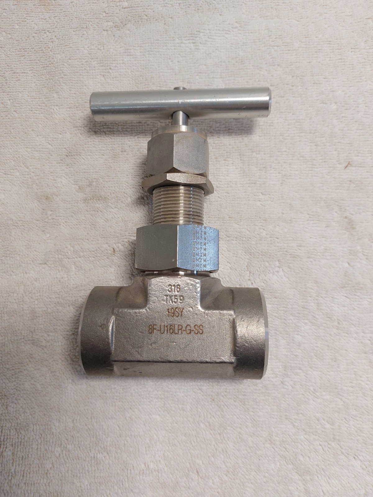 PARKER 8F-U16LR-G-SS 1/2" 6000 PSI NPT F 316SS INLINE NEEDLE VALVE