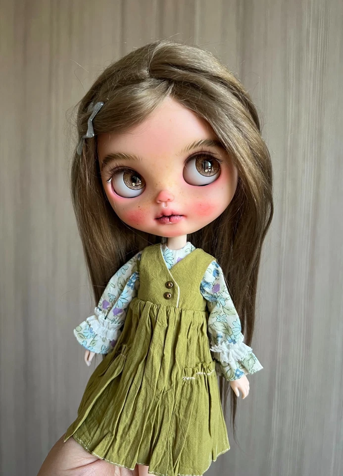 Vestido Estilo Retro Hecho a Mano para OB 24 S, Azone S, Castillo Licca-Chan, Blythe, etc. Foto 3 de 4