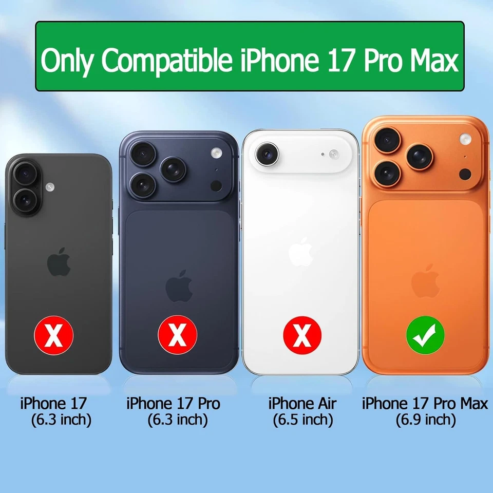 Funda Batería para Iphone 17 Pro Max, 12000Mah Estuche de Carga Portátil Recargable Foto 2 de 4
