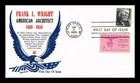 DR JIM STAMPS US COVER FRANK L WRIGHT ARCHITECT FDC COMBO KHOL KRAFT CACHET