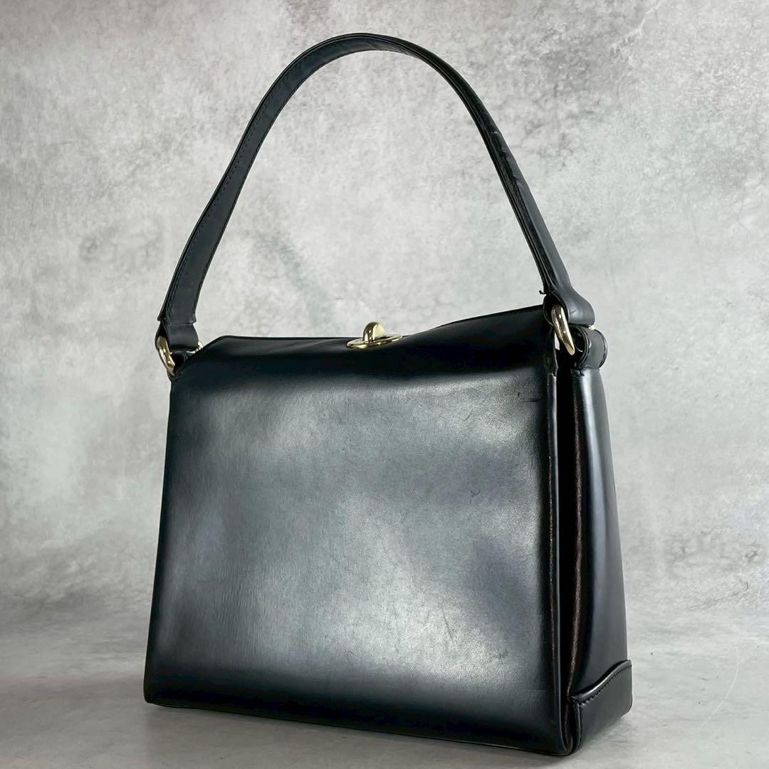 Gucci Vintage Turn Lock Handbag Authentic Pre-Owned Formal Style-image