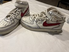 Nike Air Force 1 Cartoon Shoes Size 13 USA  Men’s Hand Painted Red Swoosh