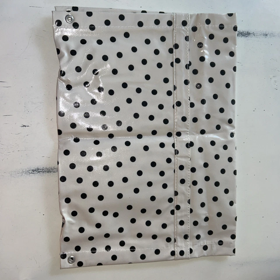 Original Pocket Bloomers over the Railing Planter Black Polka Dots 16”Wx11.75”L - Image 4 of 4