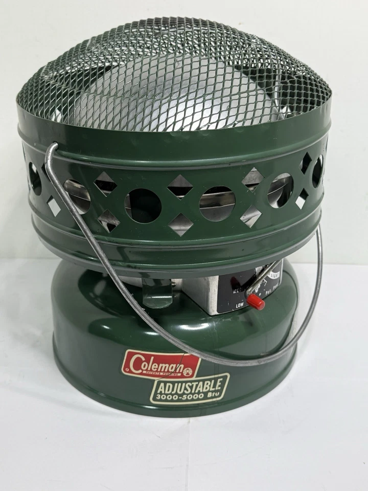 Calentador catalítico Coleman Modelo 513 1970 vintage 3000-5000 BTU con caja 12/70 Foto 2 de 4