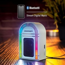 Crosley CR3046A-AB Mini Jukebox Portable Bluetooth Speaker with LED Lights