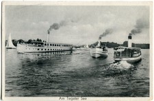 Meyerheim-AK BERLIN TEGEL Ausflugs-Dampfer Tegeler See 30er