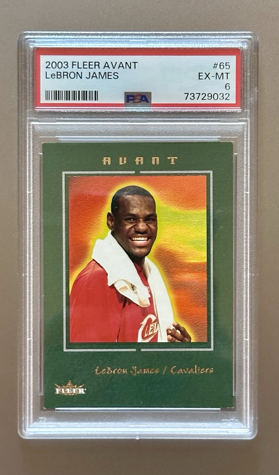 2003 Fleer Avant LeBron James #65 Rookie RC /699 PSA 6 Low Pop