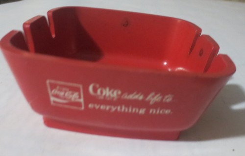 Coca-Cola Coke Adds life to everything nice Hard Plastic Ashtray 4 Inches