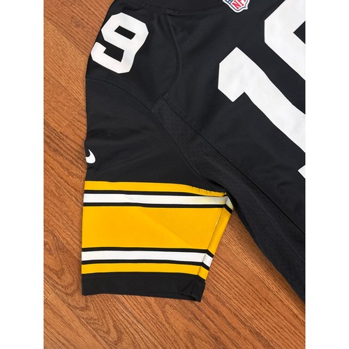 Pittsburg Steelers Nike Smith-Schuster 19 On Field Black Jersey Men's Medium EUC - Picture 6 of 10