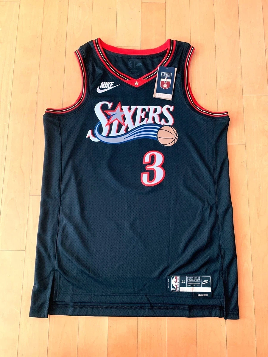 Preços baixos em Allen Iverson Philadelphia 76ers Preto Roupas e