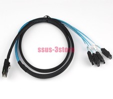 Reverse Mini SAS sff8087 36Pin to 4 SATA 7Pin Splitter Data Adapter SAS Cable 1M