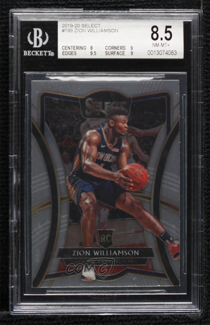2019-20 Panini Select Premier Level Zion Williamson #199 BGS 8.5 Rookie RC 0ls