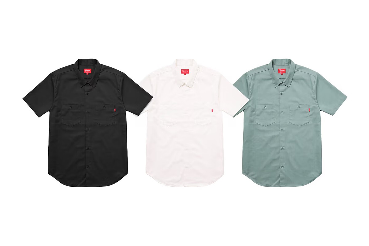 Supreme x Michael Jackson Work Shirt SS17 (SS17S41) Men's Size