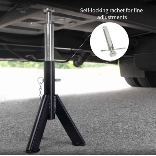 Gatos estabilizadores telescópicos para autocaravana 2PK 6000 lb de alta resistencia - rango ajustable de 16"-30" - Imagen 2 de 6
