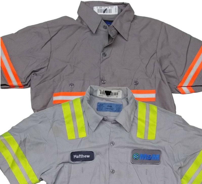 Used Work Shirts High Visibility Hi-Vis Reflective Safety Uniform Towing Used Work Shirts High Visibility Hi-Vis Reflective Safety Uniform Towing
