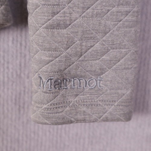 Marmot Size Large Mid-Weight Annie Quilted Grey LS Pullover Kangaroo Pockets - Bild 5 von 10