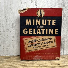 Vintage Minute  Gelatine Spice BOX  Minute Ta...