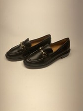 Madewell Womens The Vernon Bit Hardware Black Loafer in Leather Sz 6