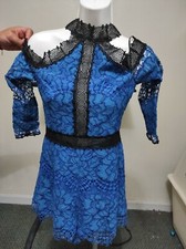 Alexis Leda Romper, Blue Lace, Size XS