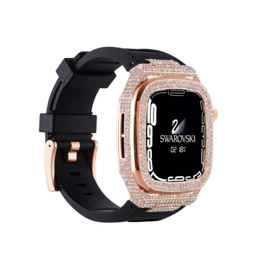 Bling Diamond Mod Kit Case do Apple Watch 9 8 7 6 5 SE 44/45mm Pasek Osłona - Zdjęcie 23 z 27
