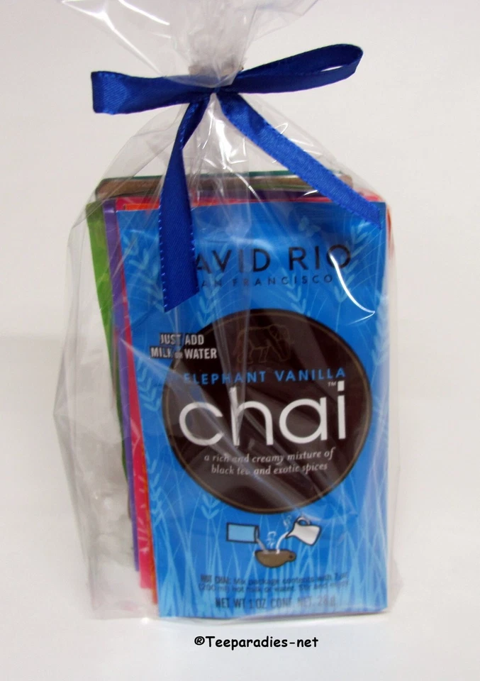 (86,31 €/kg) David Rio Chai "Probierset" Sachets 7 Sorten Teepräsent ♥ - Bild 2 von 2