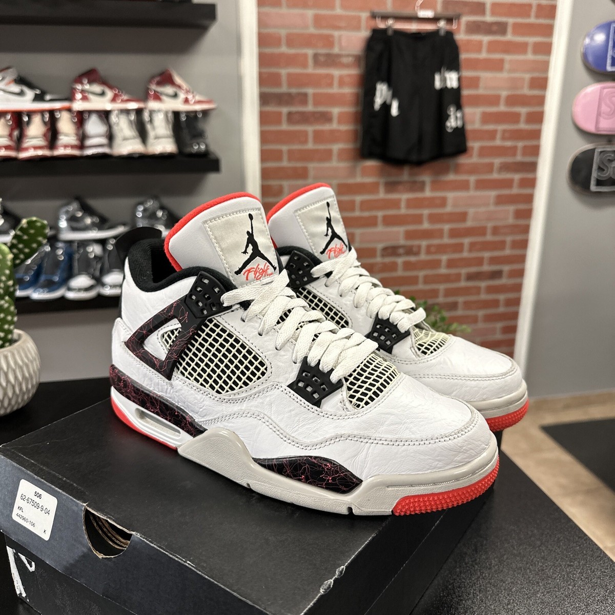 308497 116 Air Jordan 4 Retro Flight Nostalgia Size 8.5 