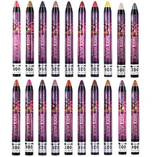 4pcs Shimmer Eyeshadow Stick Glitter Lipstick Pen Lip Pencil Highlighter Set
