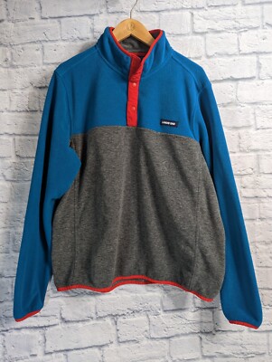Lands' End Men's Heritage Fleece Pull Over 1/4 Snap Jacket Size Large 42-44 