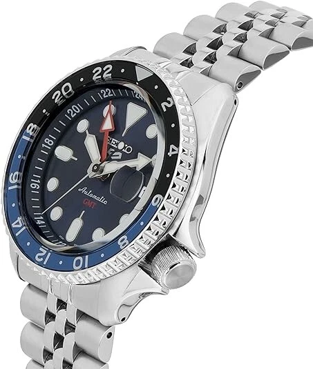 Seiko 5 Sports SKX Sports Style GMT Series relógio automático mostrador azul 42,5 mm - Imagem 3 de 4