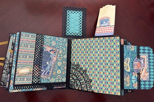 Handmade Album Using Graphic 45 Midnight Masquerade - Picture 14 of 24
